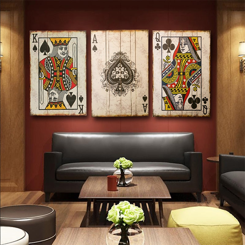 Tableau Vintage Poker