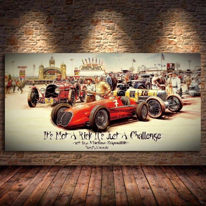 Tableau Vintage Auto