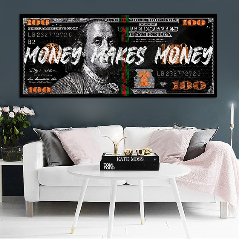 Toile Déco 100 Dollar