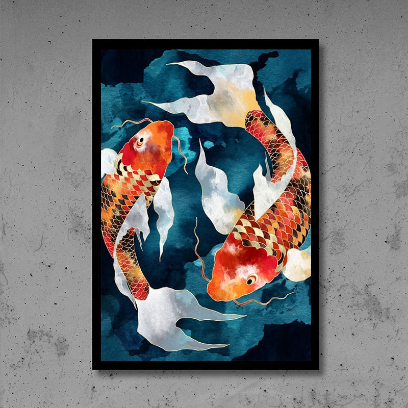 Tableau Poisson Rouge