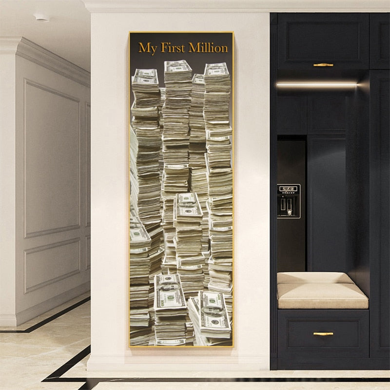 Tableau Tas de Billet Scandinave