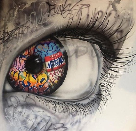 Graffiti sur Toile Street Art