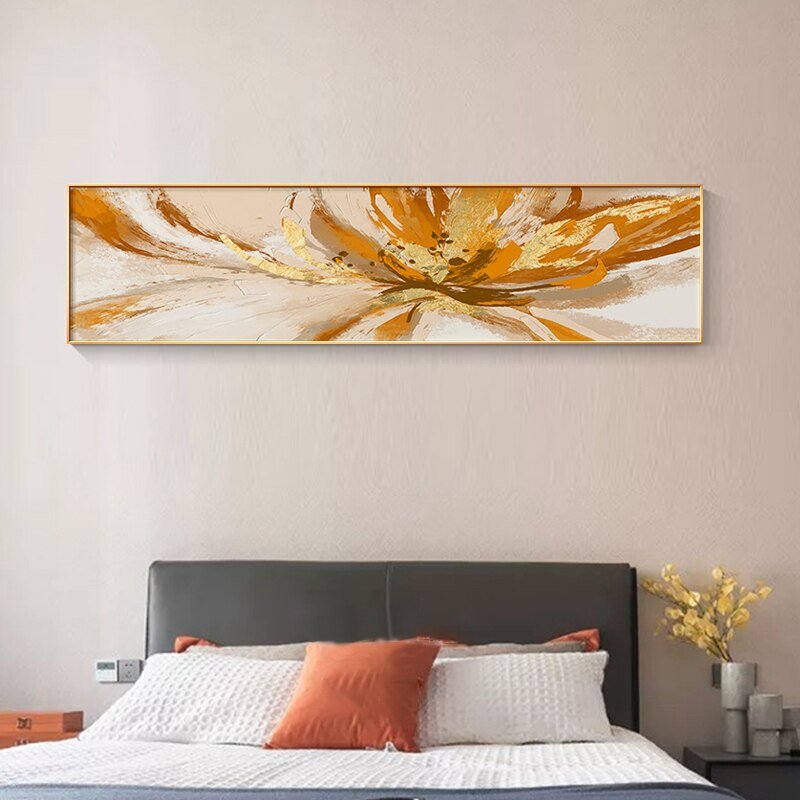 Grand Tableau Abstrait Horizontal