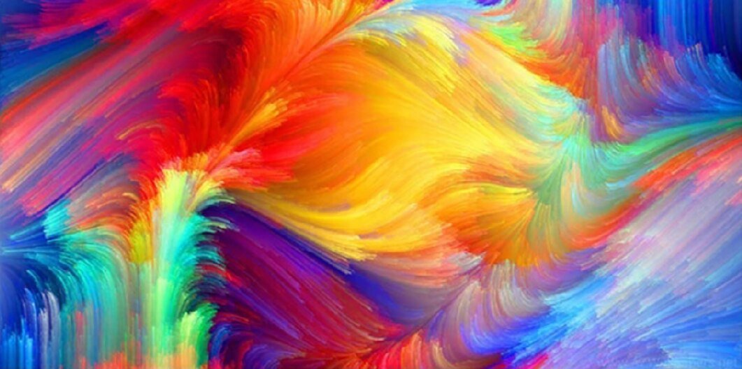 Peinture Abstrait Multicolore