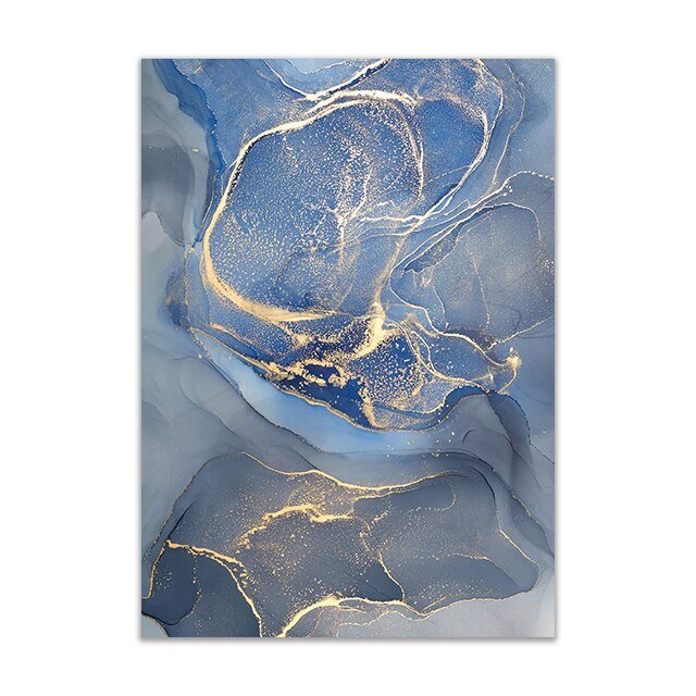 Peinture Abstraite Bleue