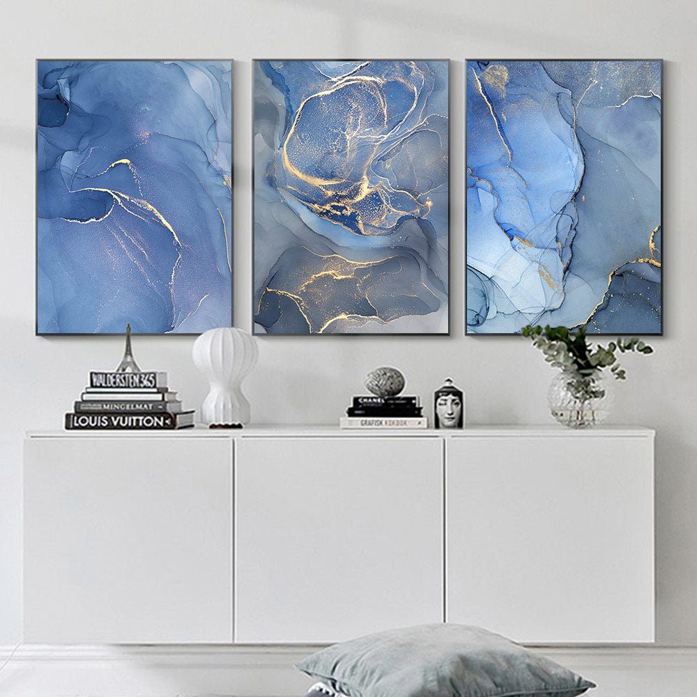 Peinture Abstraite Bleue