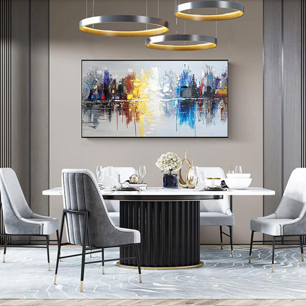 Peinture Abstraite Colorée Original