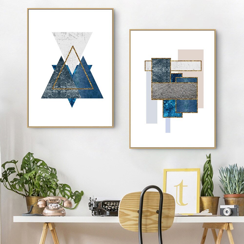 Peinture Abstraite Triangle