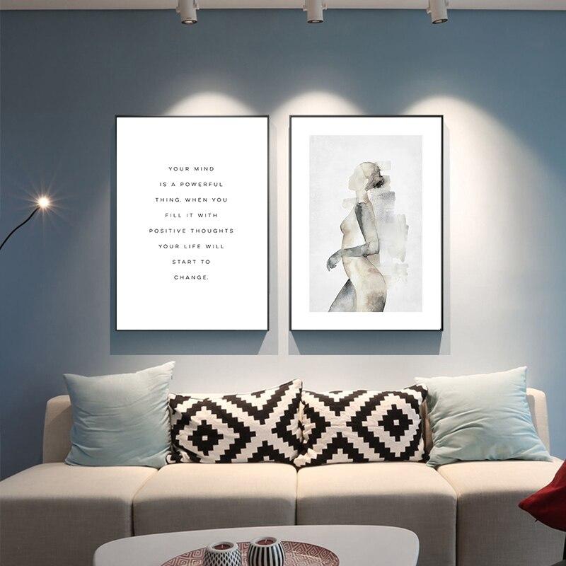 Peinture Avec Texte Minimaliste