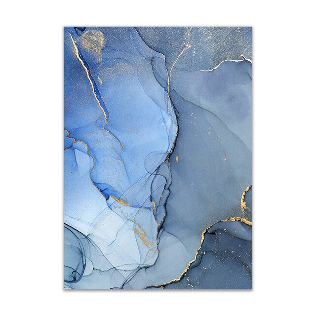 Peinture Contemporaine Bleue