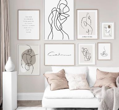 Peinture Corps Ligne Continue