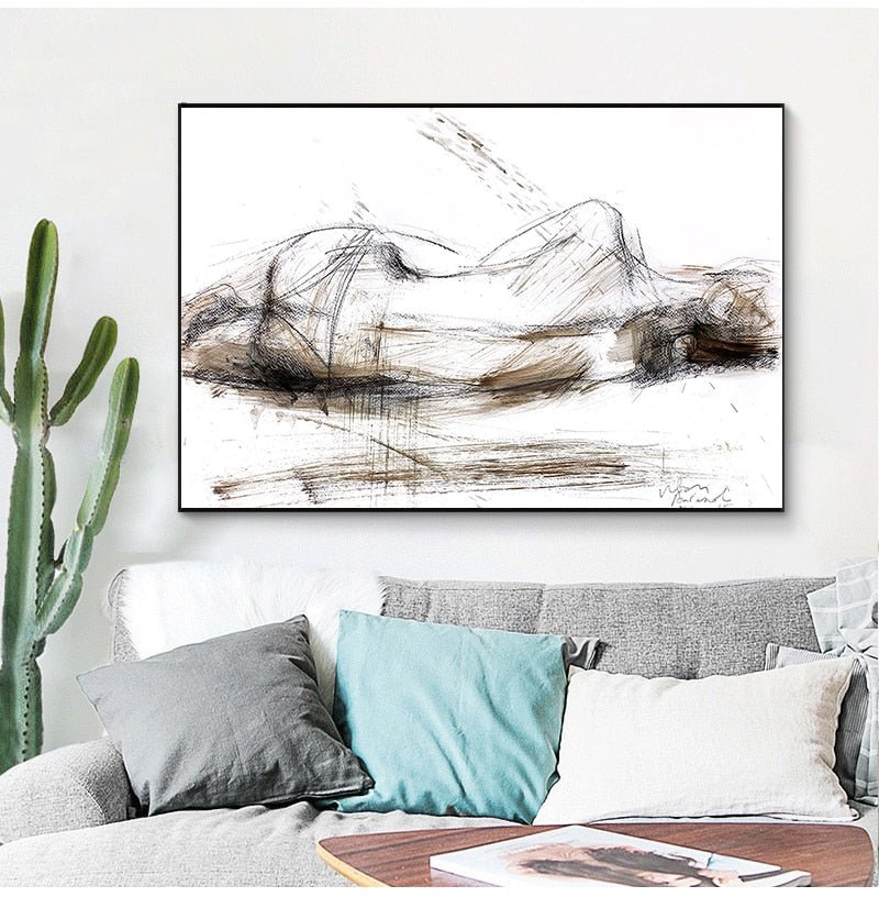 Peinture Femme Allongée