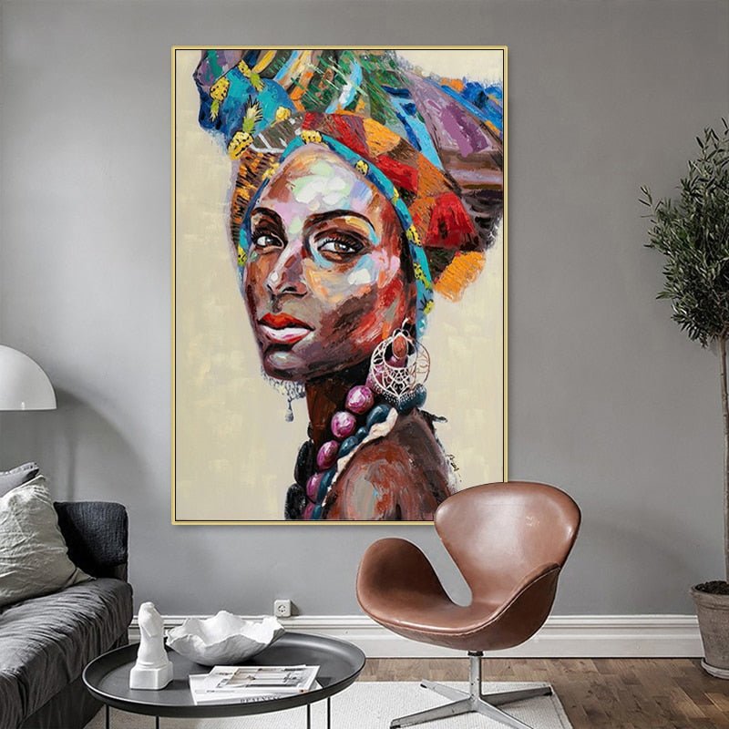 Peinture Femme Carré