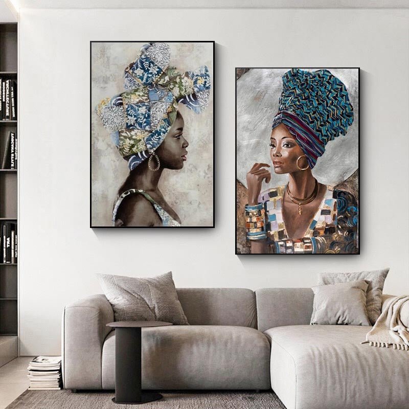 Peinture Femme Noire