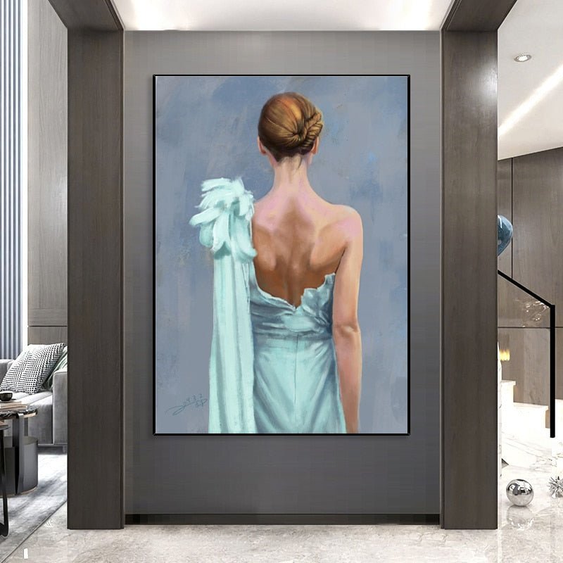 Peinture Femme Robe