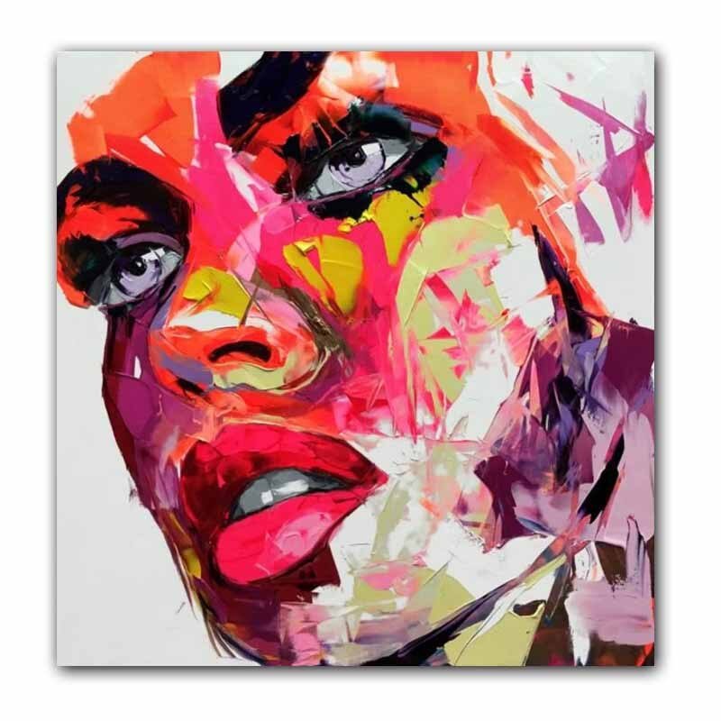 Peinture Femme Rouge