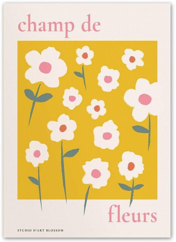 Peinture Fleur Abstraite