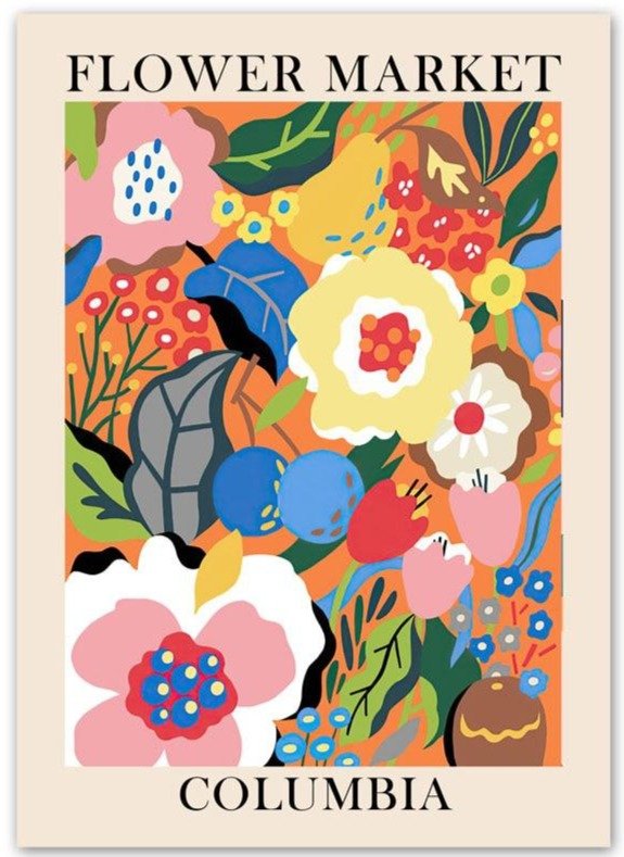 Peinture Fleurs Exotiques