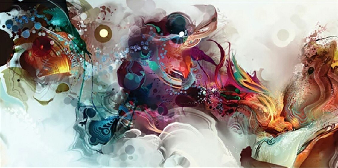 Peinture Fluide Abstrait