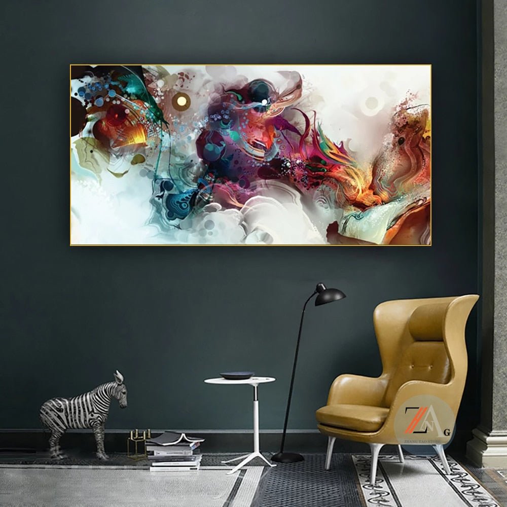 Peinture Fluide Abstrait