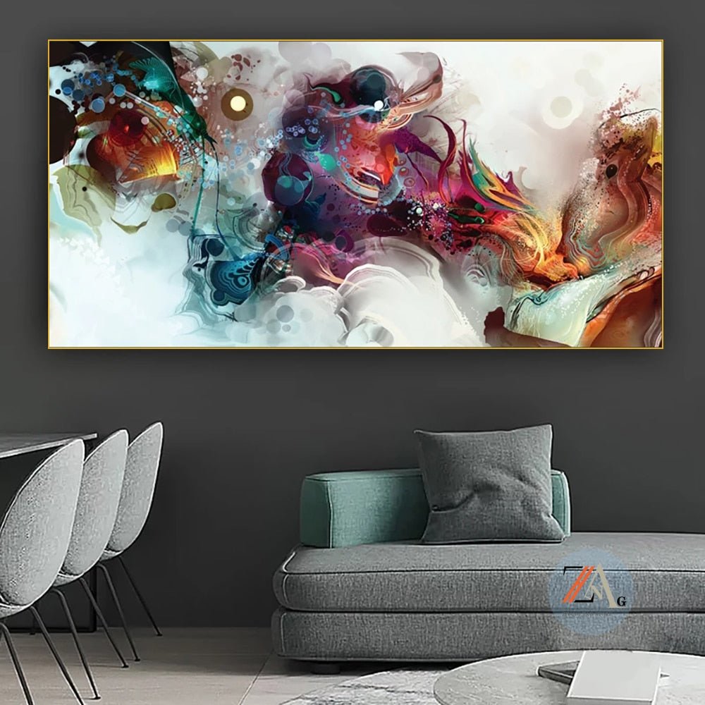 Peinture Fluide Abstrait