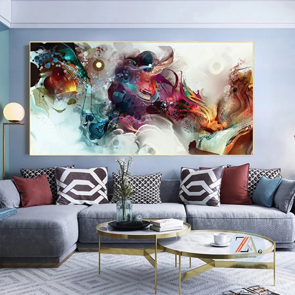 Peinture Fluide Abstrait