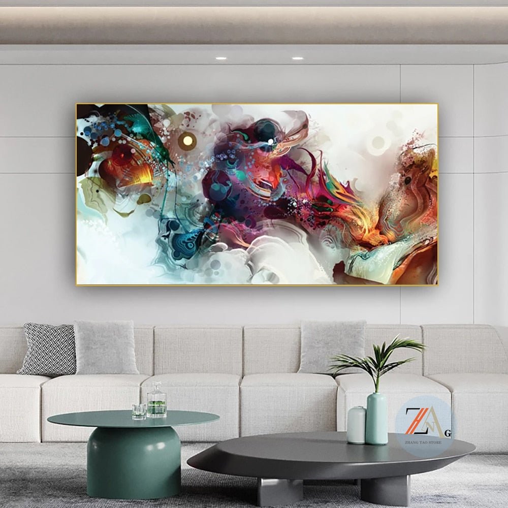 Peinture Fluide Abstrait