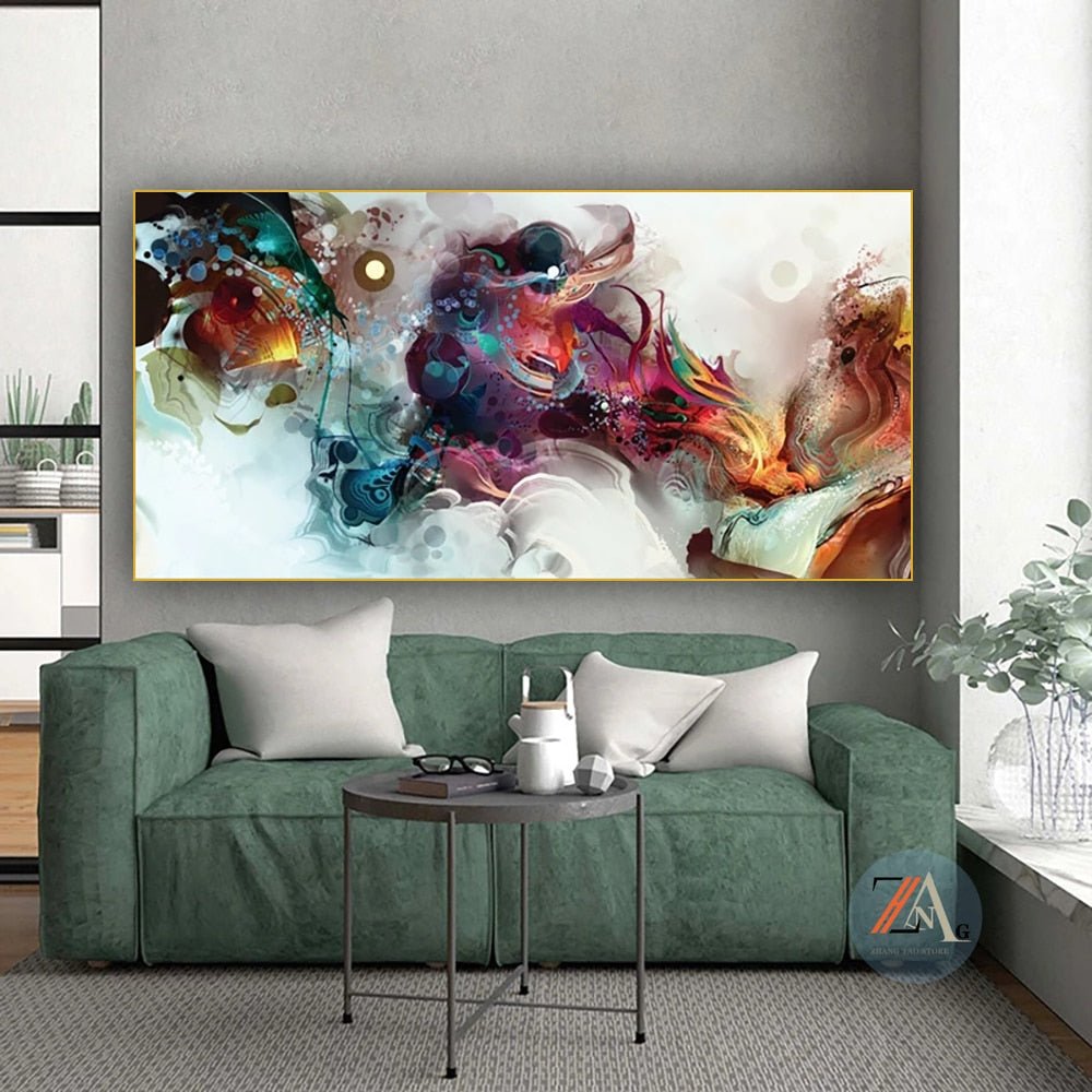 Peinture Fluide Abstrait