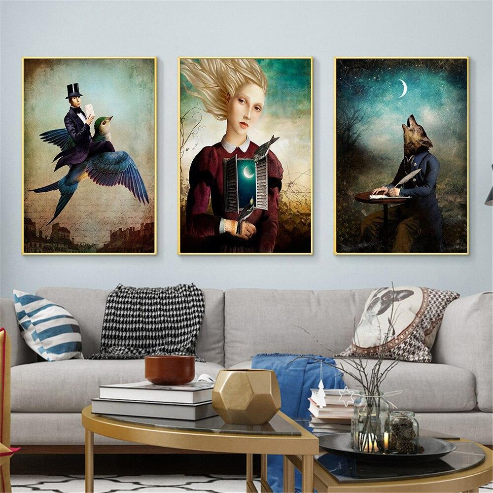Peinture Homme Loup