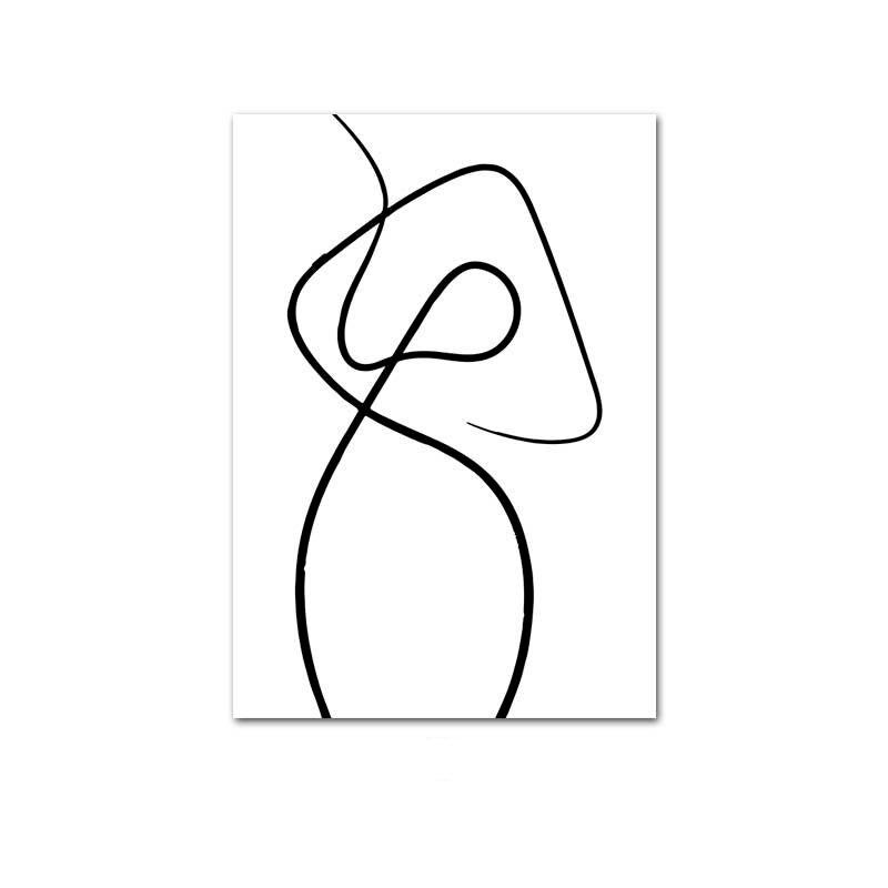 Peinture Minimaliste Moderne Femme