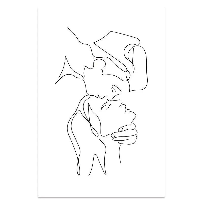 Peinture Moderne Couple