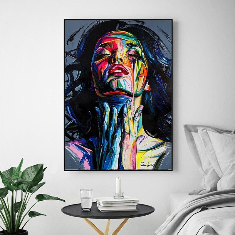 Peinture Toile Visage Femme Abstrait