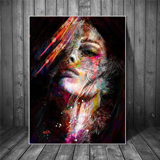 Peinture Visage Femme Moderne