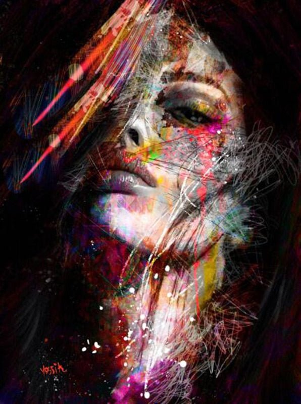 Peinture Visage Femme Moderne