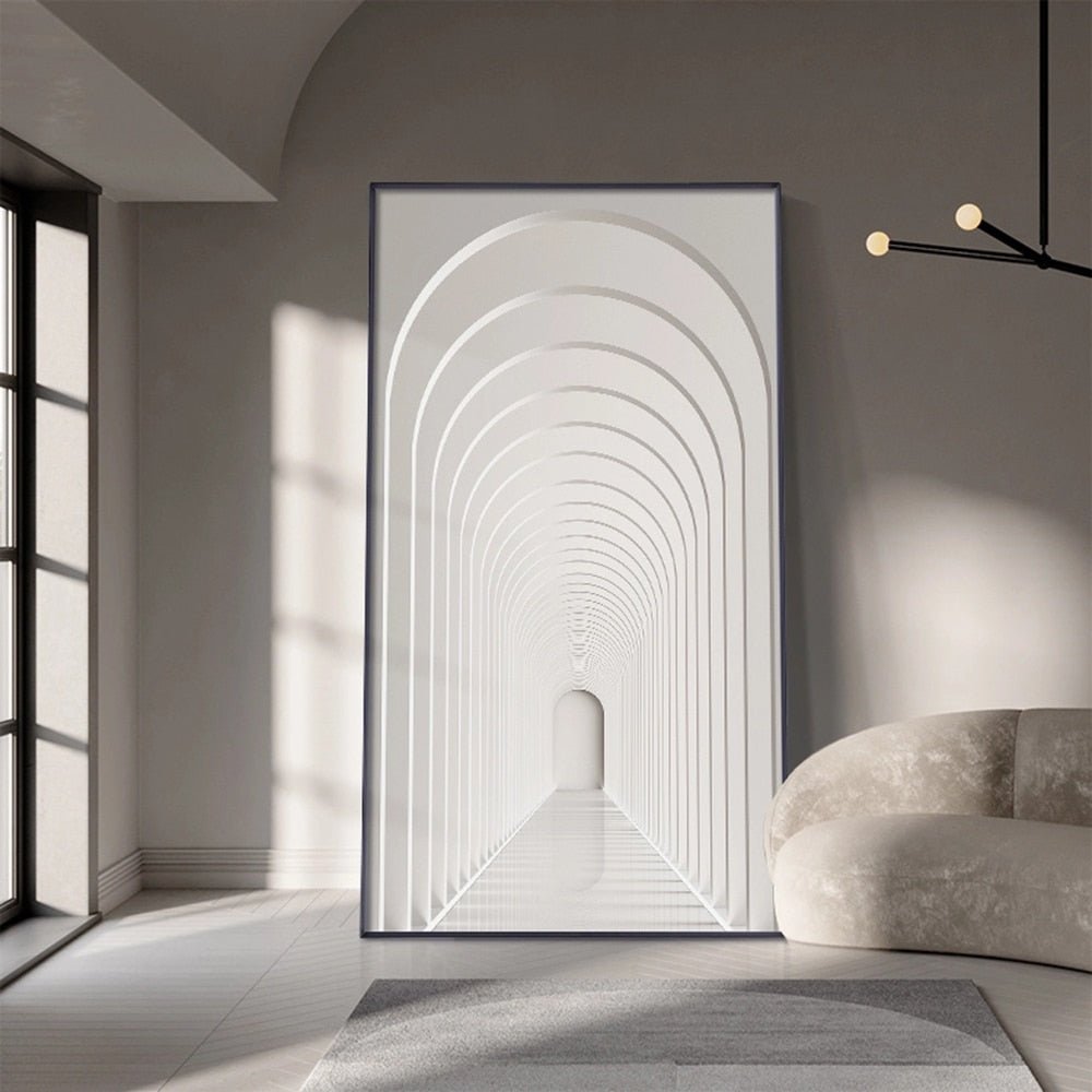 Tableau Abstrait Blanc