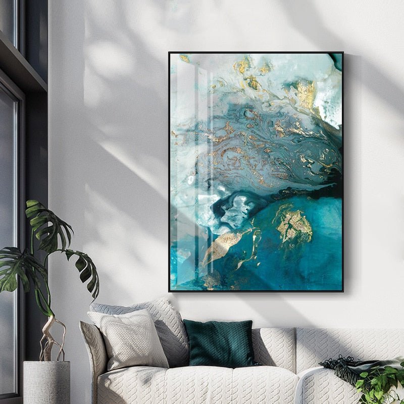 Tableau Abstrait Bleu