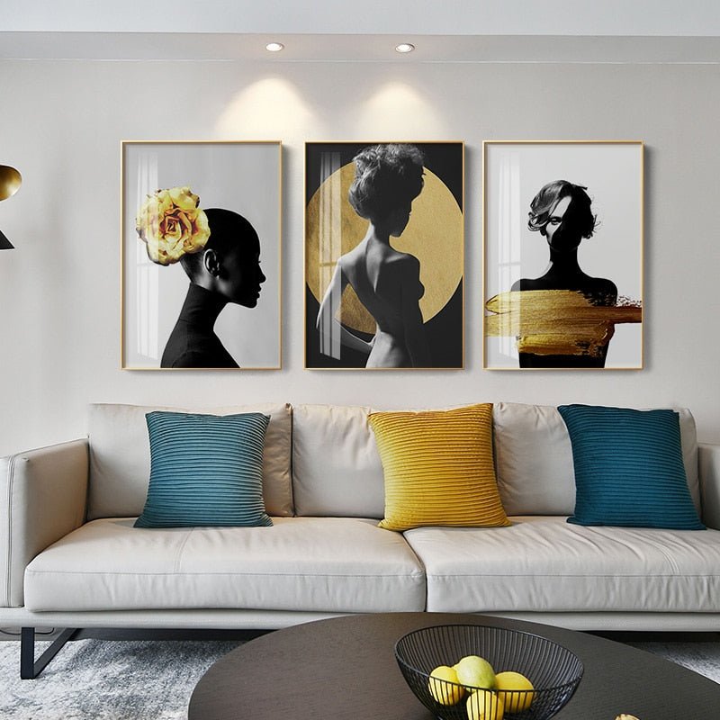 Tableau Abstrait Corp Humain