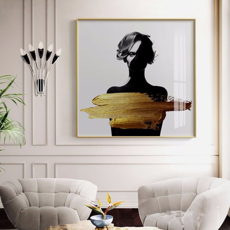 Tableau Abstrait Corp Humain