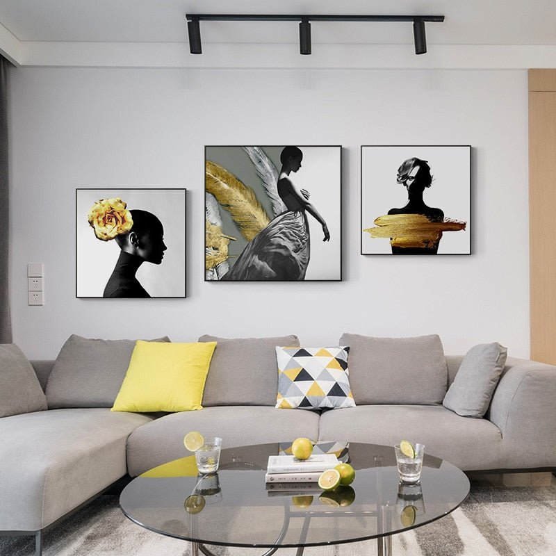 Tableau Abstrait Corp Humain