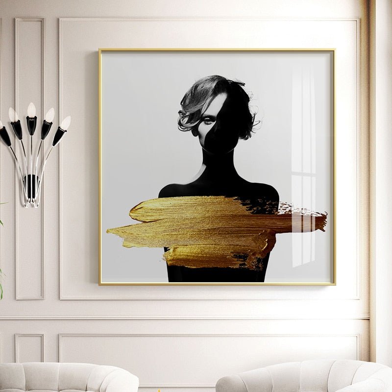 Tableau Abstrait Corp Humain