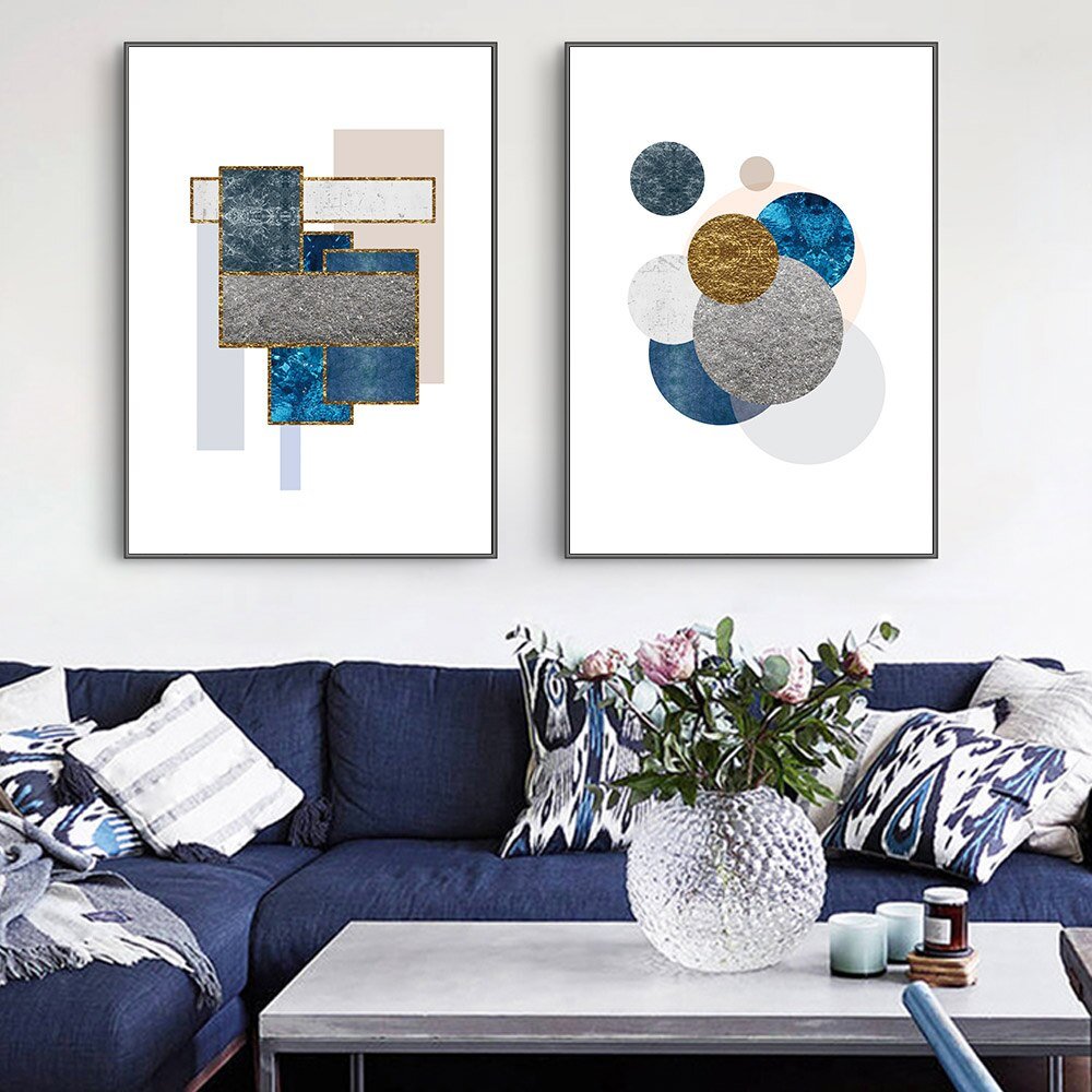 Tableau Abstrait Géométrique