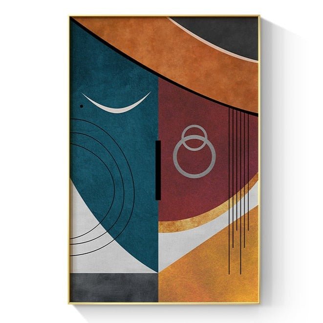Tableau Abstrait Géométrique Coloré