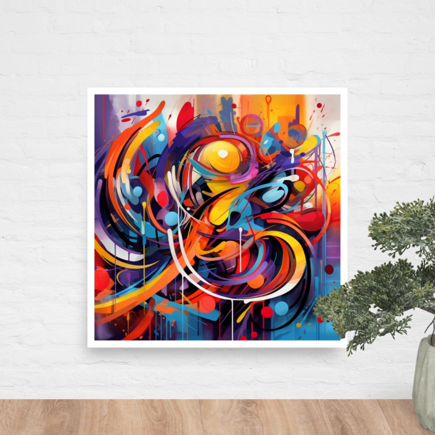 Tableau Abstrait Graffiti