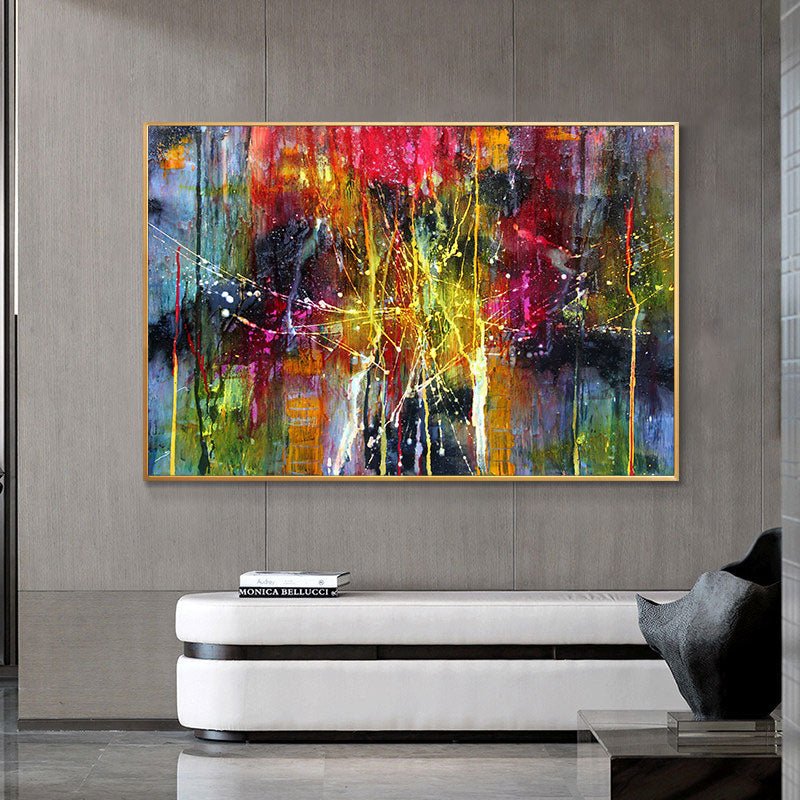 Tableau Abstrait Multicolore
