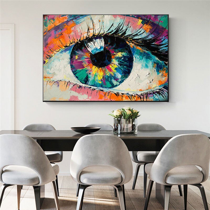 Tableau Abstrait Oeil