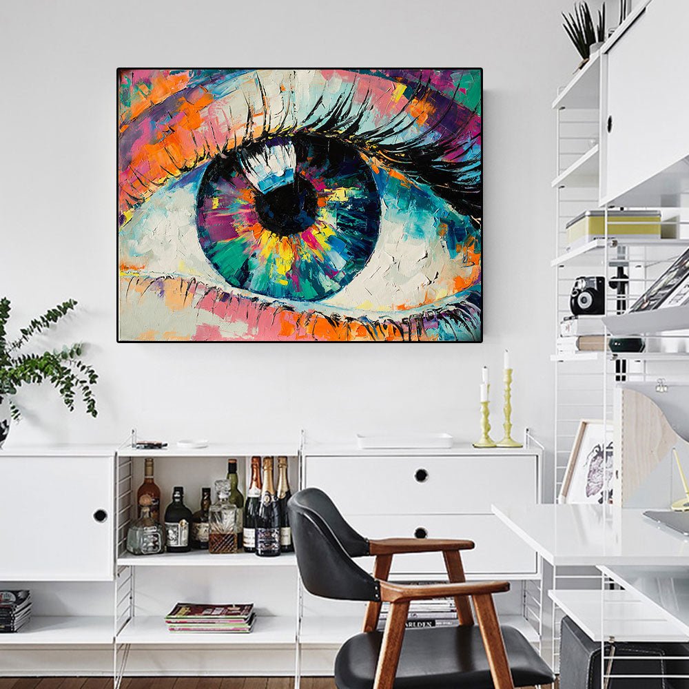 Tableau Abstrait Oeil