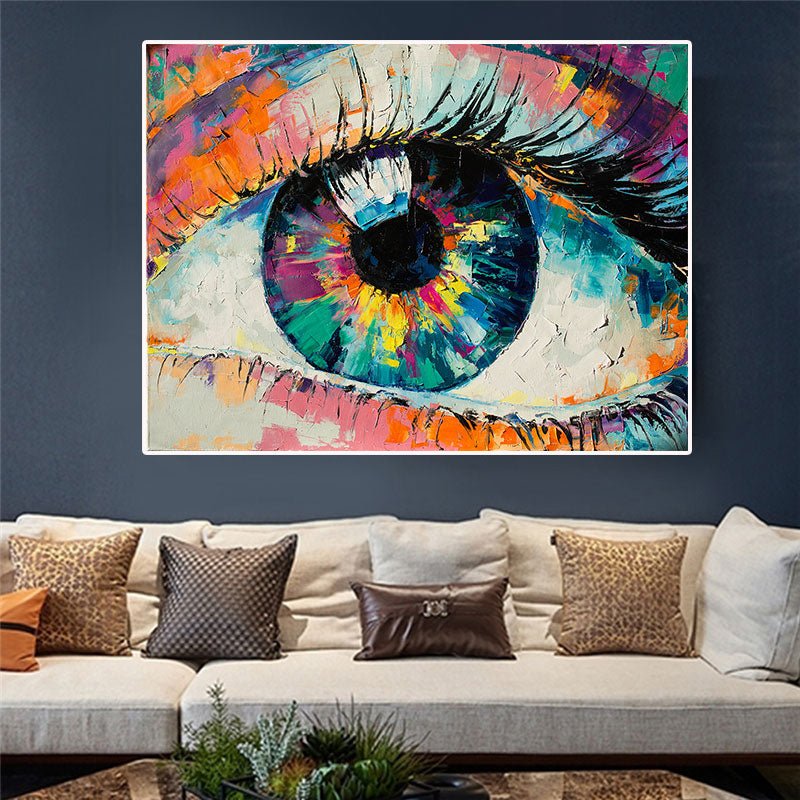 Tableau Abstrait Oeil