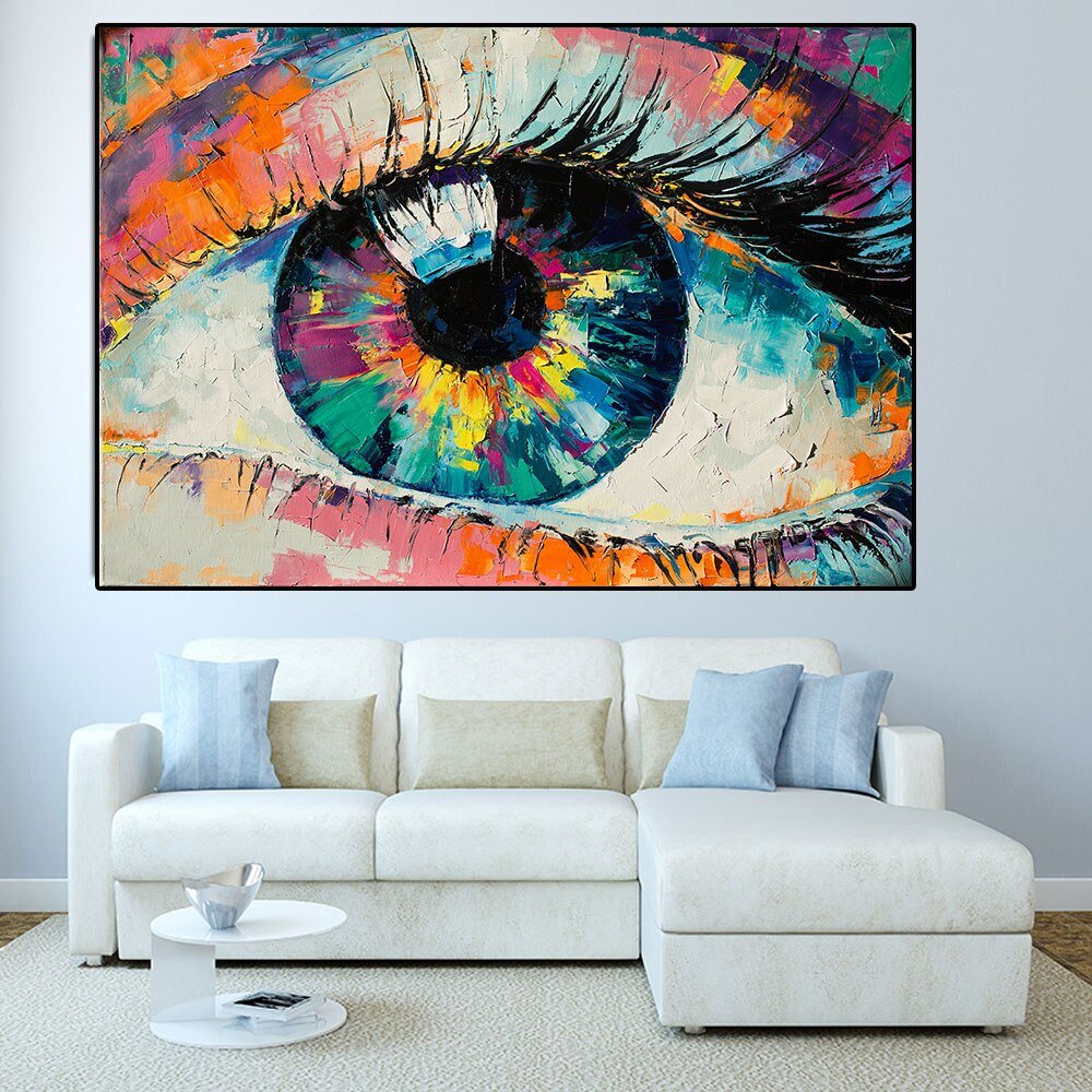 Tableau Abstrait Oeil