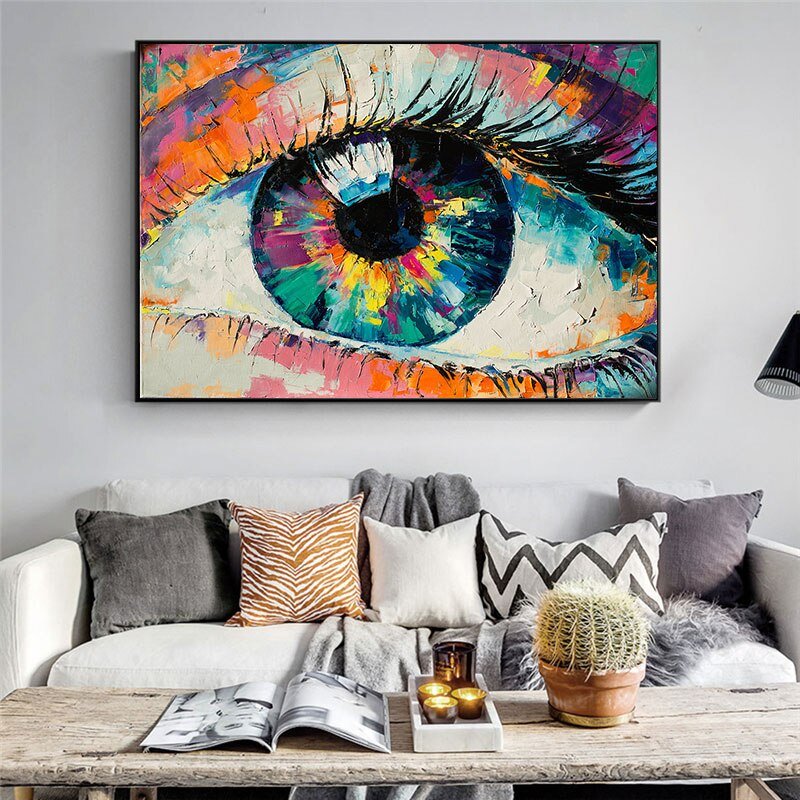 Tableau Abstrait Oeil