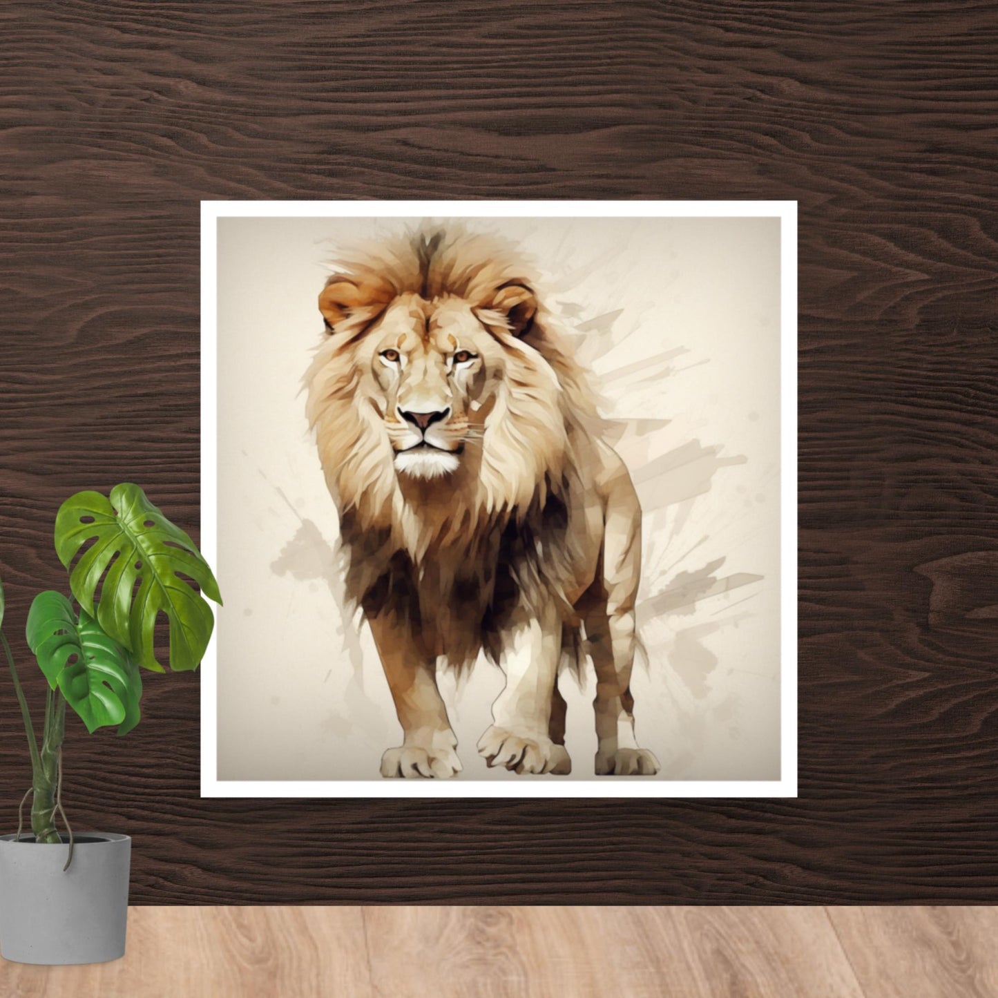 Tableau avec Lion